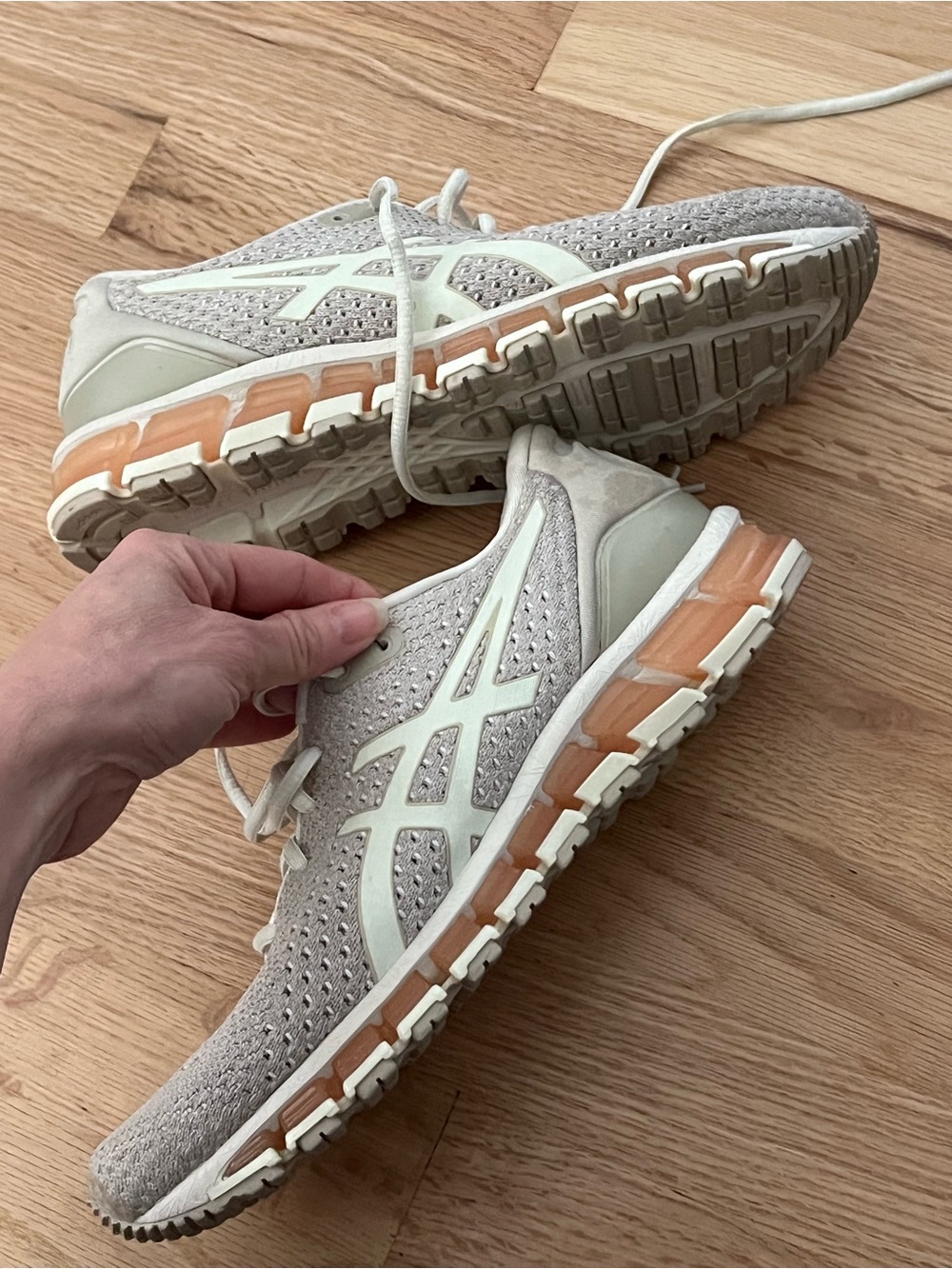 ASICS Gel Quantum 360 knit 2 birch/cream running shoe - Picture 3 of 9